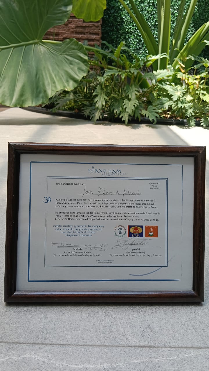 Diploma de formación en Yoga
